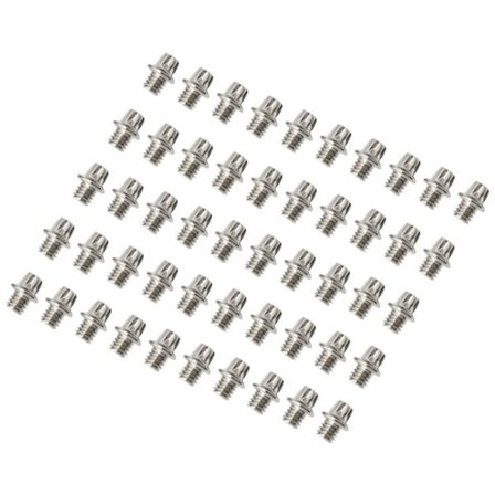 50 st Serie Väg Mountainbike Fällbar Cykel Pedal Anti-Slip Spikers Ersättningsskruv Pin Bultar Cykel Hex Pedal Pin Skruvsats Väg