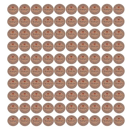 100 stk. Brune Håndlagde Hengelapper Bryllupsgave Dessertmerker Smykker Prislapp #2