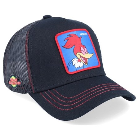 Capslab - Black trucker Czapka Z Daszkiem - Woody Woodpecker Black Trucker @ Hatstore
