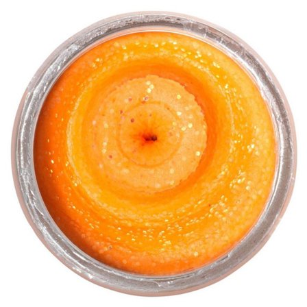 Berkley Powerbait Natural Glitter Trout Dough - Cheese Fluo Orange Gli