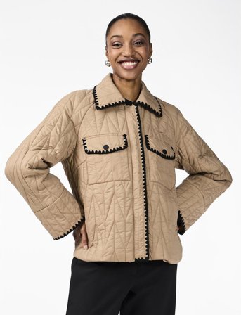 YAS Yasluja Padded Jacket - Beige - L