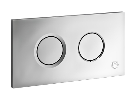 Gustavsberg Triomont XT Spolknapp dubbelspolning, pneumatisk Blank krom, Badrum