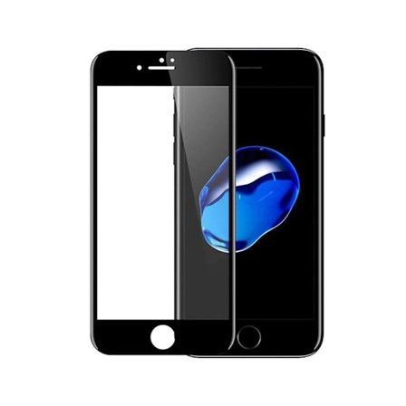 Skärmskydd Privacy iPhone 7/8/SE 2020 - 3D Härdat Glas Svart (miljö)