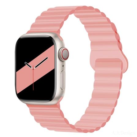 Silikonrem För Apple Watch Ultra 49mm 8 7 45mm 41mm Magnetisk sugarmband för iwatch 6 5 4 3 SE 44mm 40mm 42mm Color 13