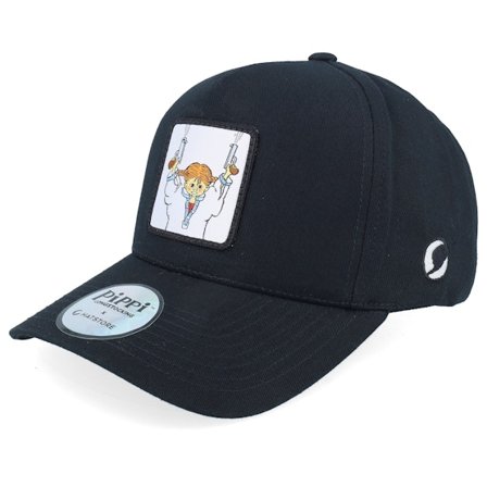 Pippi Långstrump - Svart adjustable Keps - Pippi Guns Black A-frame Adjustable @ Hatstore