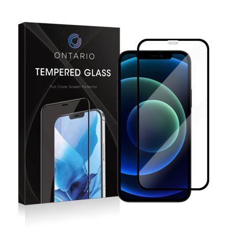 Ontario skjermbeskytter iPhone 12 Pro Max - Svart, herdet glass