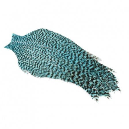 Whiting Freshwater Streamer Cape - Grizzly dyed Silver Dr Blue