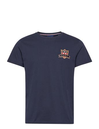 D1. Gant Banner Shield Ss T-Shirt Blue GANT