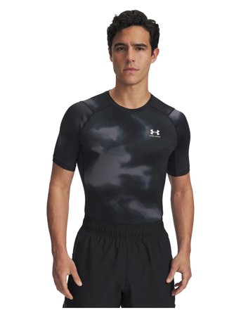 Under Armour Ua Hg Armour Printed Ss - Black - L
