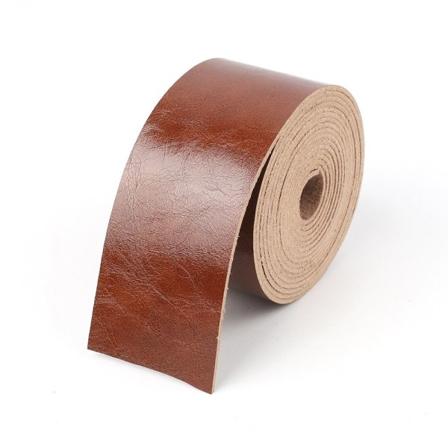 Læderrem Blank Overflade Læder Strip BRUN 2,5CM brown 2.5cm