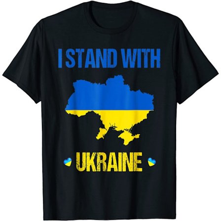 JEG STÅR MED UKRAINE Støtte Ukraine T-shirts