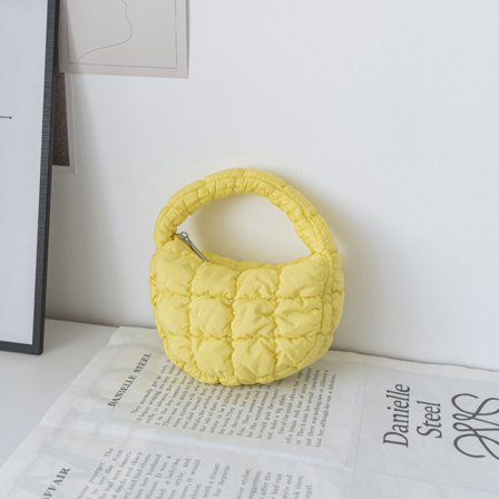 Mode Mini Puffer Tote Bag Elegant telefonväska Key Pouch Simp