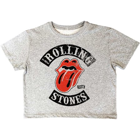 The Rolling Stones Womens/Ladies Tour ́78 Crop Top M Grå
