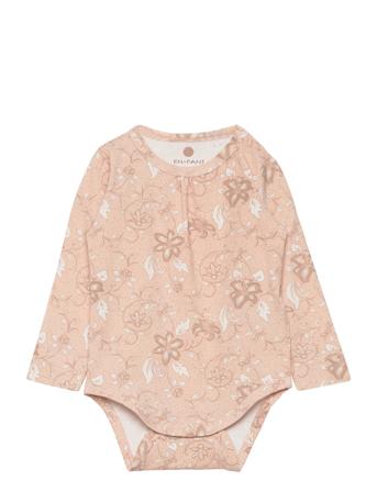 Body Ls Flower Bodies Long-sleeved Rosa En Fant*Betinget Tilbud