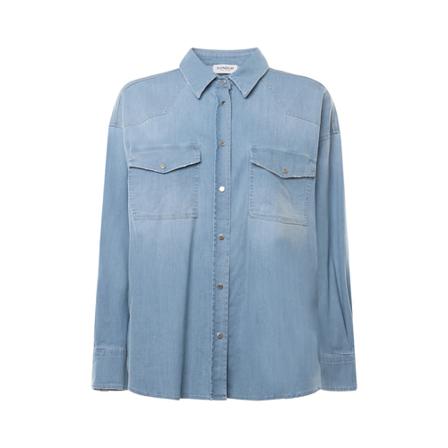 Dondup Shirt Blå, Dame Skjorter