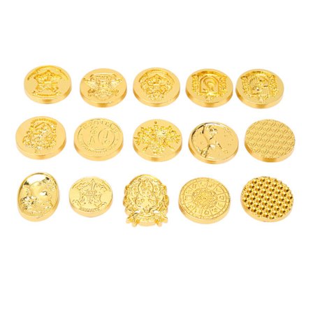 15 stk. Voksstempelhoder Sett Klar Gravering Retro Gjenbrukbare Legeringsstempelhode for Gratulasjonskort Konvolutter Kart