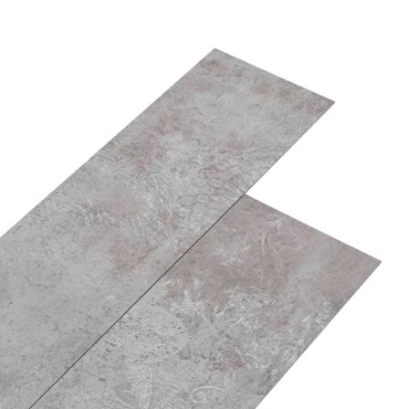 Vidaxl Ej Självhäftande Pvc-golvplankor 5,26 M² 2 Mm Jordgrå Grå
