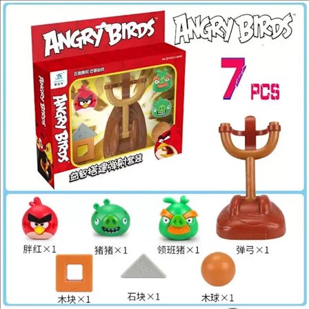 Angry Bird Byggklossar Leksaker Röd Blues Chuck Matilda Minion Grisar Actionfigurer Block Byggnadsskjutspel Födelsedagspresenter