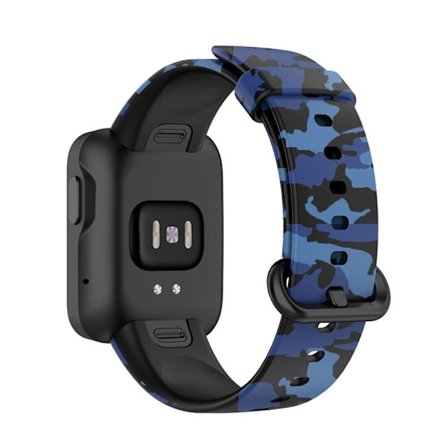Xiaomi Redmi Watch 2 urrem i silikone med cool mønster - Camo Blå