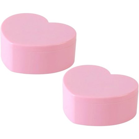 2 stk. Smykkeskrin til Piger, Smykkeskrin Organizer Hjerteformet Spejl Øreringeholder