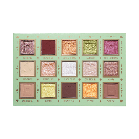 MOIRA A Moment With You Pressed Pigment Palette Ögonskuggor Unisex Flerfärgad 1,7g x 15