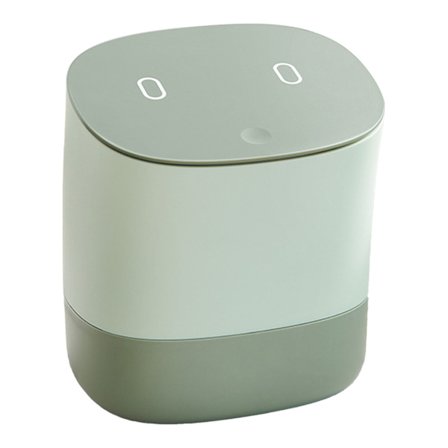 Pieni roskakori kannella Pieni pöytäroskakori Irrotettava pöytälevy Roskakorit Pieni jäteastia Kotiin Makuuhuone Toimisto Matcha Vihreä