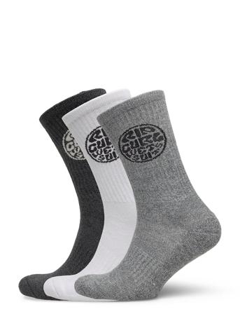 Wetty Crew Sock 3-Pk Grey Rip Curl