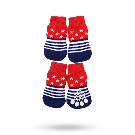 Urban Pup - Stars & Stripes - Hundstrumpor med antiglid- Hundskor & hundstrumpor hos Doggie.se