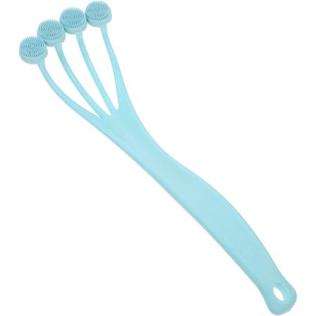 Badebørste Silikone Skrubbe Håndvask Silikone Kropsskrubbe Brusebad Rygskrubber Spa Eksfolierende Børste