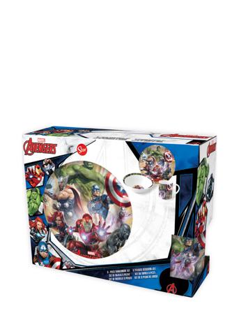 Avengers 3 Pcs Offset Snack Set, Ceramic Patterned Magic Store