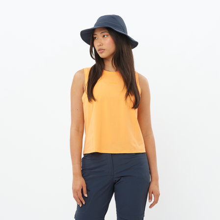 Salomon - Prendas interiores - Partes de arriba Prendas Trackline Tank W - Warm Apricot