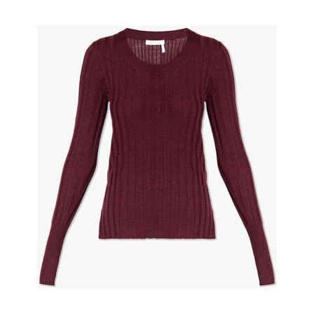 See by Chloé Ribbed top Rød, Dame