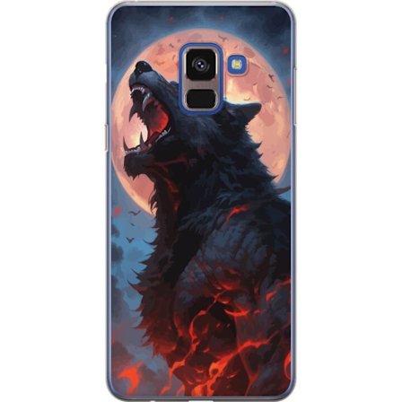 Mobilskal till Samsung Galaxy A8 (2018) med Ylande varg