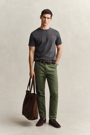 GANT Herren Slim Fit Smart Chinohose (38/32) Grün