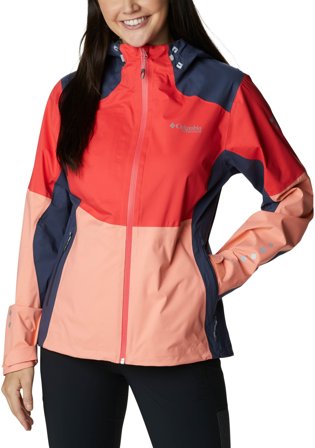 Columbia W's Titan Pass 2.5L Shell Red Hibiscus