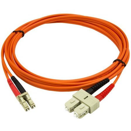 StarTech 2m Fiber Optic Cable - Multimode Duplex 50/125 - LSZH - LC/SC - OM2 - LC to SC Fiber Patch Cable - nettverkskabel - 2 m
