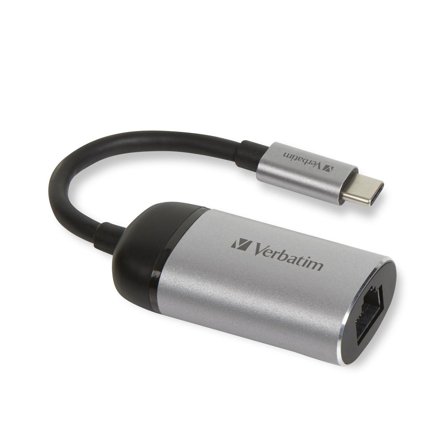 Verbatim nettverks/USB-adapter - USB-C - Gigabit Ethernet x 1