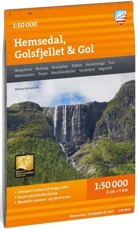 Calazo Turkart Hemsedal, Gol & Geilo 1:50 000