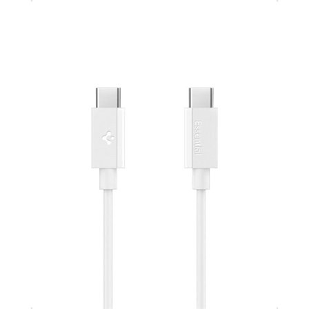 Spigen EB6020CC 60W-kabel + USB-C / USB-C-kabel 200 cm - Vit