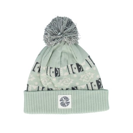 Rip Curl - Grün pom Mütze - Jacquard Tall Beanie Sage Pom @ Hatstore