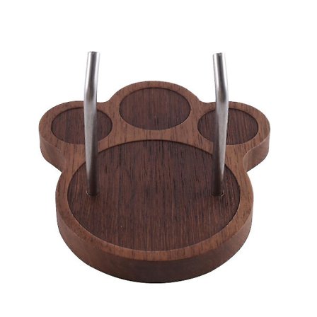 Ly Paw S Espresso Portafilter Rack Med 2 Mindre Stål Kroge Egnet Til 51/5 KTA