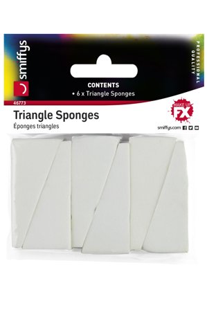 Sminksvampar Triangel 6-pack - Partyninja.se