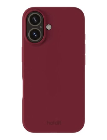Holdit Silicone Case Red Velvet - Burgundy - IPHONE 16