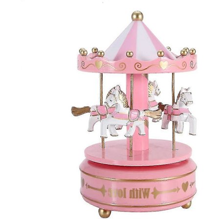 Karrusel Hest Musikboks Karrusel Hest Karrusel Gave Musikboks Karrusel Musik Til Jul Til Valentinsdag Gave Til Fødselsdag (pink)/YY[HK]