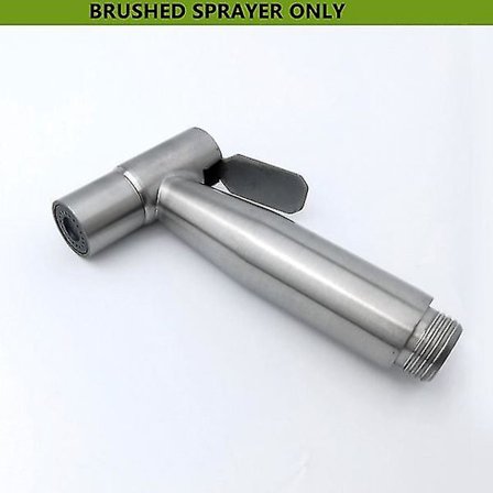 Rustfritt Stål Sprøytesett Med Toalettkoblingsventil Høytrykks Sprøyte 3m Telefon Slange Børstet/matt Svart Farge Kald