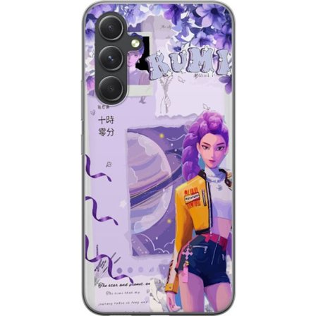 Kompatibelt Mobilskal till Samsung Samsung Galaxy A55 Kpop Demon Hunters Rumi Lila Planet Kosmisk Idol Stil Fantasy