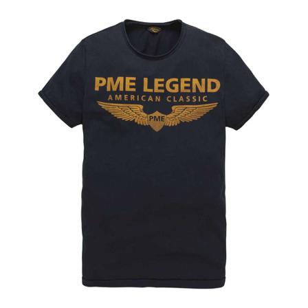 PME Legend, T-shirt R-neck single jersey sky captain Blauw, Heren, Maat:S