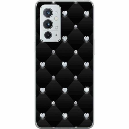 Oneplus 9rt 5g Genomskinligt Skal Diamant Hjärta