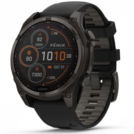 Garmin Fenix 8 SOLAR 47mm Sapphire Solar Carbon Gray DLC Titanium / Black
