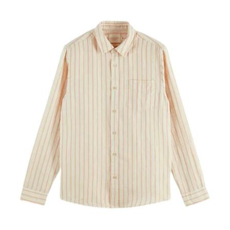 Scotch & Soda, Shirt Beige, Heren, Maat:M